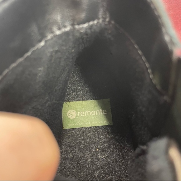 Remonte Rieker Chandra 91 Combat Boots Vino Maroon/Antik Bronze red 39 US 8 - Picture 5 of 7